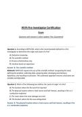 IFSTA Fire Investigator Certification Exam Questions with Answers&vert; Latest Update&vert; Pass Guaranteed