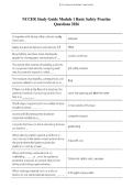 NCCER Study Guide Module 1 Basic Safety Practice&NewLine;Questions 2026