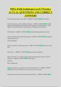 IMSA Field technician Level I Practice &NewLine;ACTUAL QUESTIONS AND CORRECT &NewLine;ANSWERS