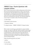 NBHWC Exam Practice Questions with Complete Answers & Rationales &vert; NBC-HWC Certification Study Guide