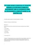 TEST BANK WONG'S ESSENTIALS OF PEDIATRIC &NewLine;NURSING 11TH EDITION BY MARILYN J&period; &NewLine;HOCKENBERRY ISBN-10&semi; 0323829570 &sol;ISBN&NewLine;13&semi; 978-0323829571 COMPLETE GUIDE A&plus; ALL &NewLine;CHAPTER &lpar;1-31&rpar; 