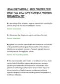 HFMA CHFP MODULE 1 2026 PRACTICE TEST&NewLine;SHEET FULL SOLUTIONS CORRECT ANSWERS&NewLine;PREPARATION SET