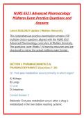 NURS 6521 Advanced Pharmacology Midterm 2026&ndash;2027 &ndash; Practice Questions