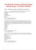 TestBank Consumer Behavior Buying Having Being 13th Ed Michael Solomon 2026&sol;2027