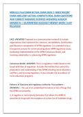 MSN 611 Final EXAM ACTUAL EXAM 2026 &vert;&vert; MOST RECENT &NewLine;EXAM 2026&vert;2027 ACTUAL COMPLETE REAL EXAM QUESTIONS &NewLine;AND CORRECT ANSWERS &lpar;VERIFIED ANSWERS&rpar; ALREADY &NewLine;GRADED A&plus; &vert; GUARANTEED SUCCESS&excl;&excl; NEWEST EXAM &vert; JUST &NewLine;RELEASED&excl;