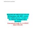 RN HESI EXIT EXAM  160 Questions with 100&percnt; correct  and verified answers- Version 1  V1&period; Pictures included where  necessary&period;   Guaranteed Grade A&plus;&comma; LATEST  2024 UPDATE 