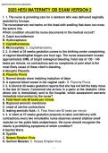  HESI MATERNITY OB EXAM VERSION 2
