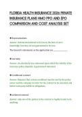 FLORIDA HEALTH INSURANCE 2026 PRIVATE&NewLine;INSURANCE PLANS HMO PPO AND EPO&NewLine;COMPARISON AND COST ANALYSIS SET&NewLine;