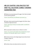 HIEU 201 CHAPTER 5 2026 PRACTICE TEST&NewLine;SHEET FULL SOLUTIONS CORRECT ANSWERS&NewLine;GUARANTEED PASS&NewLine;