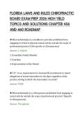 FLORIDA LAWS AND RULES CHIROPRACTIC&NewLine;BOARD EXAM PREP 2026 HIGH YIELD&NewLine;TOPICS AND SOLUTIONS CHAPTER 456&NewLine;AND 460 ROADMAP&NewLine;