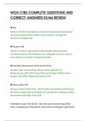 WGU C182 COMPLETE QUESTIONS AND&NewLine;CORRECT ANSWERS EXAM REVIEW