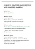 WGU C182 COMPREHENSIVE QUESTIONS&NewLine;AND SOLUTIONS GRADED A&plus;