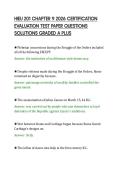 HIEU 201 CHAPTER 9 2026 CERTIFICATION&NewLine;EVALUATION TEST PAPER QUESTIONS&NewLine;SOLUTIONS GRADED A PLUS