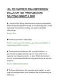 HIEU 201 CHAPTER 13 2026 CERTIFICATION&NewLine;EVALUATION TEST PAPER QUESTIONS&NewLine;SOLUTIONS GRADED A PLUS