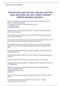 AAAE CM FINAL AAAE CM FINAL EXAM  REAL  EXAM QUESTIONS AND 100&percnt; CORRECT ANSWERS  &lpar;VERIFIED ANSWERS&rpar; &vert;GRADED A&plus;