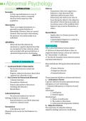 Abnormal Psychology