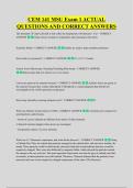 CEM 141 MSU Exam 1 ACTUAL &NewLine;QUESTIONS AND CORRECT ANSWERS 
