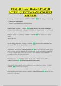 CEM 141 Exam 1 Review UPDATED &NewLine;ACTUAL QUESTIONS AND CORRECT &NewLine;ANSWERS