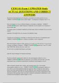 CEM 141-Exam 1 UPDATED Study &NewLine;ACTUAL QUESTIONS AND CORRECT &NewLine;ANSWERS