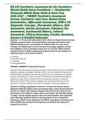 NR 548 Psychiatric Assessment for the Psychiatric-Mental Health Nurse Practitioner &vert; Chamberlain University NR548 Study Guide & Exam Prep 2026&sol;2027 &vert; PMHNP Psychiatric Assessment Review&comma; Psychiatric Interview&comma; Mental Status Examination&comma; Differential Asses