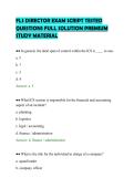 FLS DIRECTOR EXAM SCRIPT TESTED&NewLine;QUESTIONS FULL SOLUTION PREMIUM&NewLine;STUDY MATERIAL&NewLine;