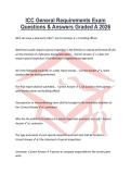 ICC General Requirements Exam Questions & Answers Graded A 2026
