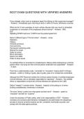 BCOT EXAM QUESTIONS WITH VERIFIED ANSWERS