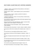 BCOT WEEK 2 QUESTIONS WITH VERIFIED ANSWERS