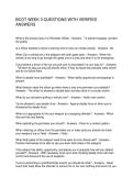 BCOT WEEK 3 QUESTIONS WITH VERIFIED ANSWERS