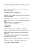 BCOT WEEK 1 QUESTIONS WITH VERIFIED ANSWERS