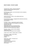 BCOT EXAM 1 STUDY GUIDE