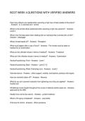 BCOT WEEK 4 QUESTIONS WITH VERIFIED ANSWERS