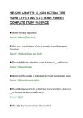 HIEU 201 CHAPTER 15 2026 ACTUAL TEST&NewLine;PAPER QUESTIONS SOLUTIONS VERIFIED&NewLine;COMPLETE STUDY PACKAGE