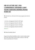 HIEU 201 LECTURE QUIZ 1 2026&NewLine;COMPREHENSIVE ASSESSMENT SCRIPT&NewLine;SOLVED QUESTIONS ANSWERS UPDATED&NewLine;REVIEW SET