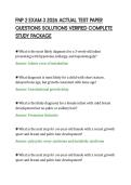 FNP 2 EXAM 3 2026 ACTUAL TEST PAPER&NewLine;QUESTIONS SOLUTIONS VERIFIED COMPLETE&NewLine;STUDY PACKAGE