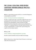 FNP 2 EXAM 3 2026 FINAL PAPER REVIEW&NewLine;QUESTIONS ANSWERS BUNDLED PRACTICE&NewLine;COLLECTION&NewLine;