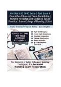 Verified NSG 3000 Exam 2 Test Bank & Guaranteed Success Exam Prep Guide &vert; Nursing Research and Evidence-Based Practice &vert; Galen College of Nursing &vert; Q & A