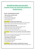WA HOSA SLC Officer Exam Prep 2027 &vert; Complete Practice Test&comma; Study Guide&comma; Questions & Detailed Answers