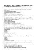 NUR 306 EXAM 1 &vert; HEALTH ASSESSMENT & LAB FOUNDATIONS STUDY GUIDE & PRACTICE QUESTIONS 2026&sol;2027