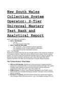2026&sol;2027 S-Tier Universal Mastery Test Bank&colon; NSW Collection System Operator & POEO Act &lpar;Q&A&rpar;