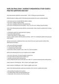 NURS 204 FINAL EXAM &vert; NURSING FUNDAMENTALS STUDY GUIDE & PRACTICE QUESTIONS 2026&sol;2027