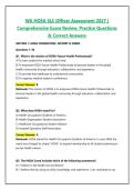 WA HOSA SLC Officer Assessment 2027 &vert; Comprehensive Exam Review&comma; Practice Questions & Correct Answers
