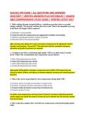AHA BLS CPR EXAM &vert; ALL QUESTIONS AND ANSWERS &NewLine;2026&sol;2027 &vert; VERIFIED ANSWERS PLUS RATIONALES &vert; GRADED &NewLine;Q&A COMPREHENSIVE STUDY GUIDE &vert; VERIFIED LATEST 2027 