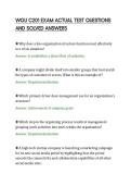 WGU C201 EXAM ACTUAL TEST QUESTIONS&NewLine;AND SOLVED ANSWERS&NewLine;
