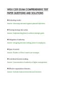 WGU C201 EXAM COMPREHENSIVE TEST&NewLine;PAPER QUESTIONS AND SOLUTIONS