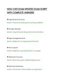 WGU C201 EXAM UPDATED EXAM SCRIPT&NewLine;WITH COMPLETE ANSWERS&NewLine;
