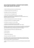 NUR 444 PRACTICE QUESTIONS &vert; COMMUNITY HEALTH NURSING STUDY GUIDE & PRACTICE TEST 2026&sol;2027&NewLine;&NewLine;