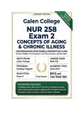 NUR 258 Exam 2 Concepts of Aging & Chronic Illness   Questions And Answers 2026&sol;2027 Galen College