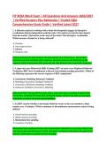 FIT BCBA Mock Exam &vert; All Questions And Answers 2026&sol;2027 &NewLine;&vert; Verified Answers Plus Rationales &vert; Graded Q&A &NewLine;Comprehensive Study Guide &vert; Verified Latest 2027