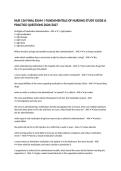 NUR 136 FINAL EXAM &vert; FUNDAMENTALS OF NURSING STUDY GUIDE & PRACTICE QUESTIONS 2026&sol;2027